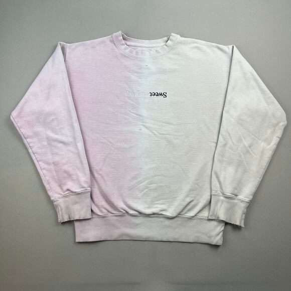 Ariana Grande Sweatshirt Small Cream Pink Sweetener World Tour Thank U Next - Picture 1 of 14